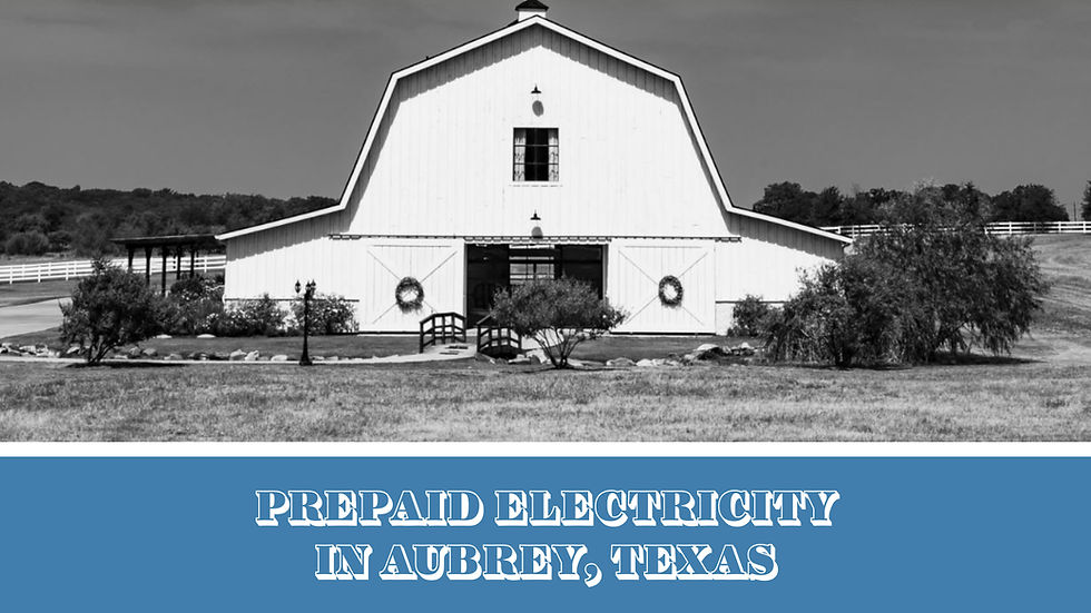 Prepaid electricity in Aubrey, Texas