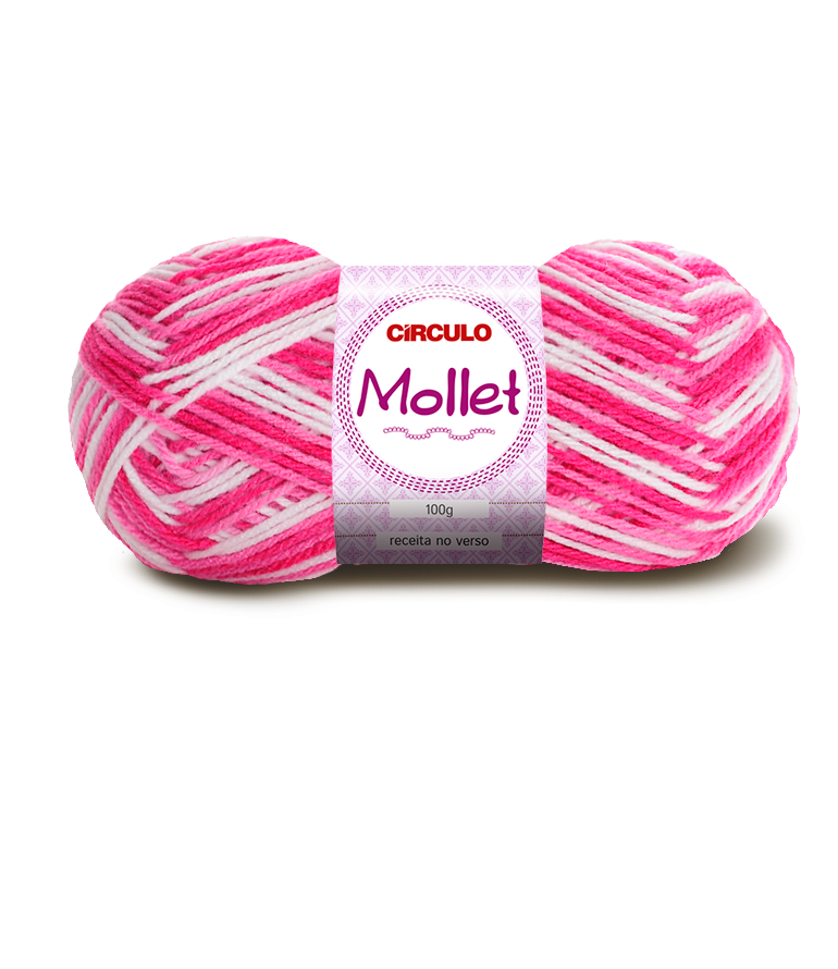 Lã  Mollet  100g  Multicolor cor 9718  Alamanda