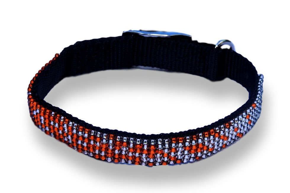Thumbnail: Two colour blend beaded Collar