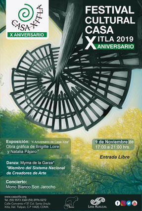 Festival cultural Casa Xitla 2019 X Aniversario