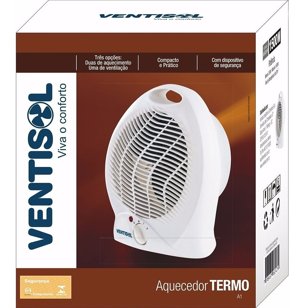 Aquecedor Residencial Elétrico Ventisol Premium A1 - 1500 W x 127V