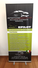 Roll-up Trattoria Autofficina Bozzolan formato 85x200 cm