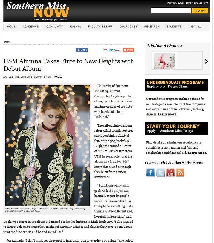 USM Alumna Takes Flute to New Heights.jp