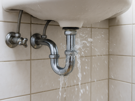 Bathroom sink leak