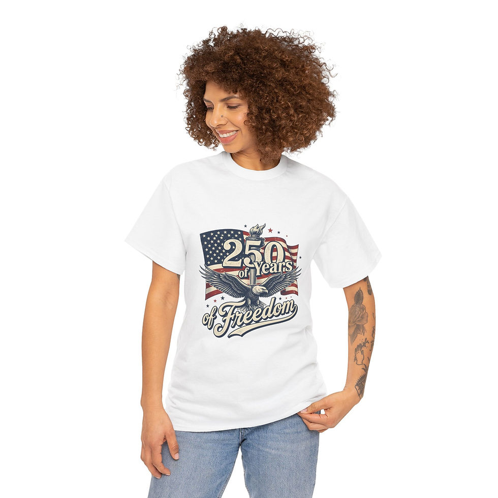 Thumbnail: Freedom Eagle T-Shirt – 250 Years of Freedom American Flag Patriotic Tee