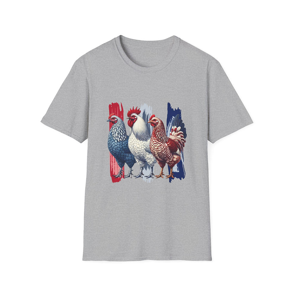 Thumbnail: Chicken Graphic Tee, Farmhouse Style Unisex, Summer Fashion, Vintage Vibe Tee