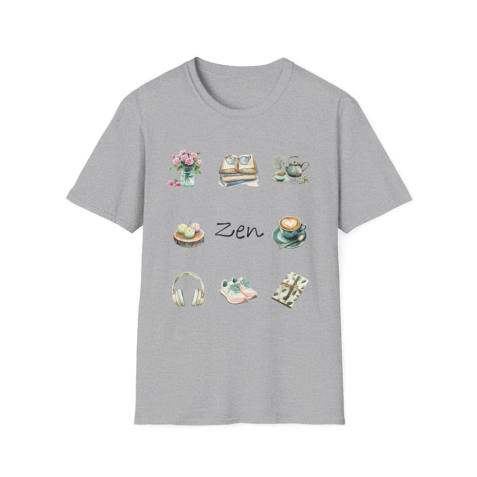Thumbnail: Zen Life, Health, Self-Care, Unisex T-Shirt, Softstyle