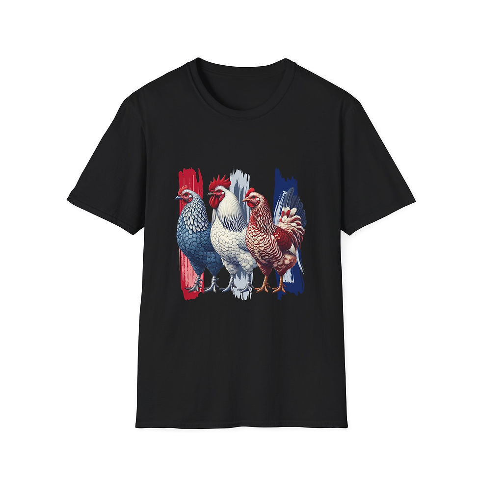 Thumbnail: Chicken Graphic Tee, Farmhouse Style Unisex, Summer Fashion, Vintage Vibe Tee