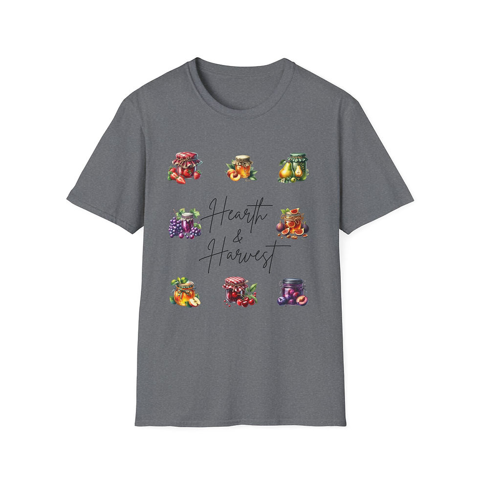 Thumbnail: Harvest Jam Print T-Shirt | Foodie, Fall Apparel, Farmhouse Style, Canning, Jars