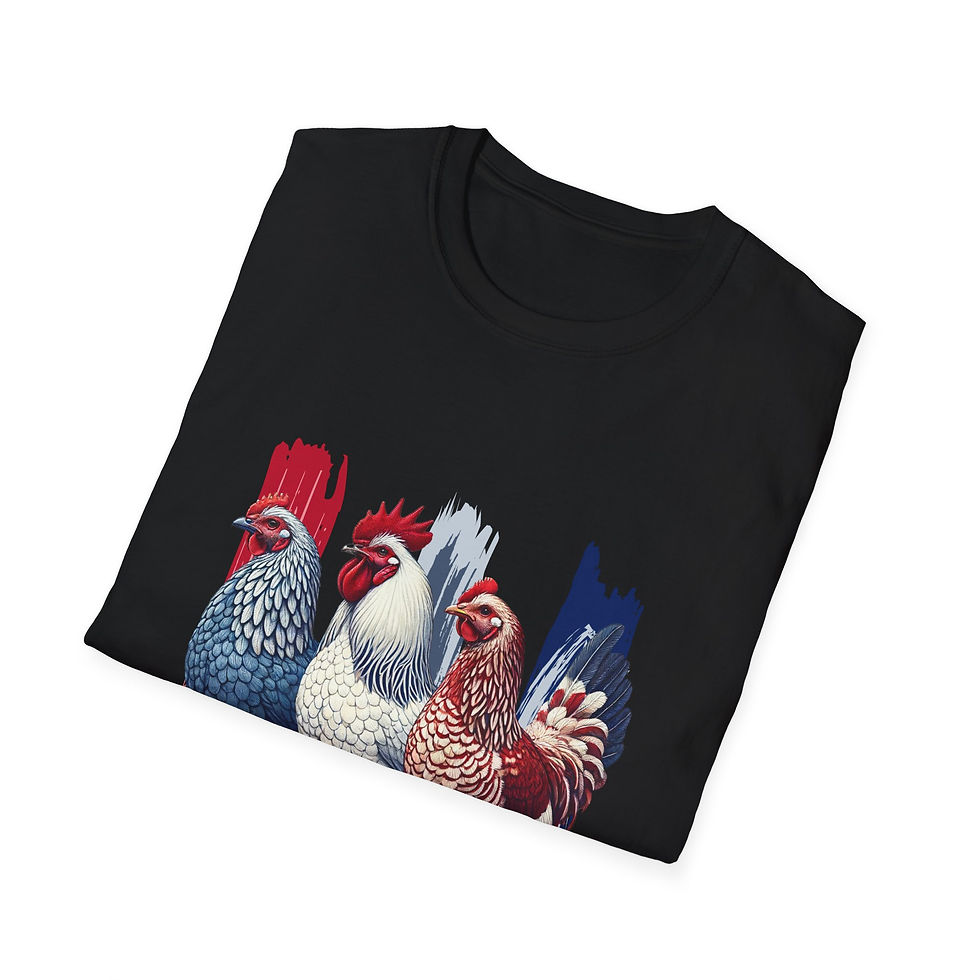 Thumbnail: Chicken Graphic Tee, Farmhouse Style Unisex, Summer Fashion, Vintage Vibe Tee