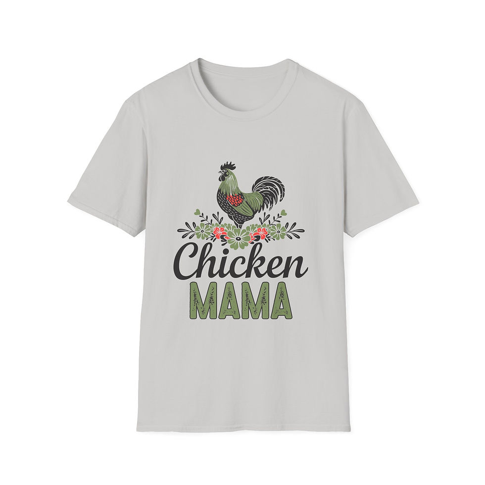 Thumbnail: Charming Chicken Mama T-Shirt, Farmhouse Style Tee, Poultry Lovers, homesteading