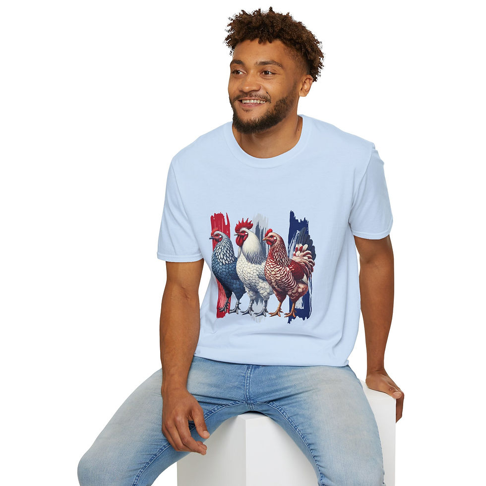 Thumbnail: Chicken Graphic Tee, Farmhouse Style Unisex, Summer Fashion, Vintage Vibe Tee