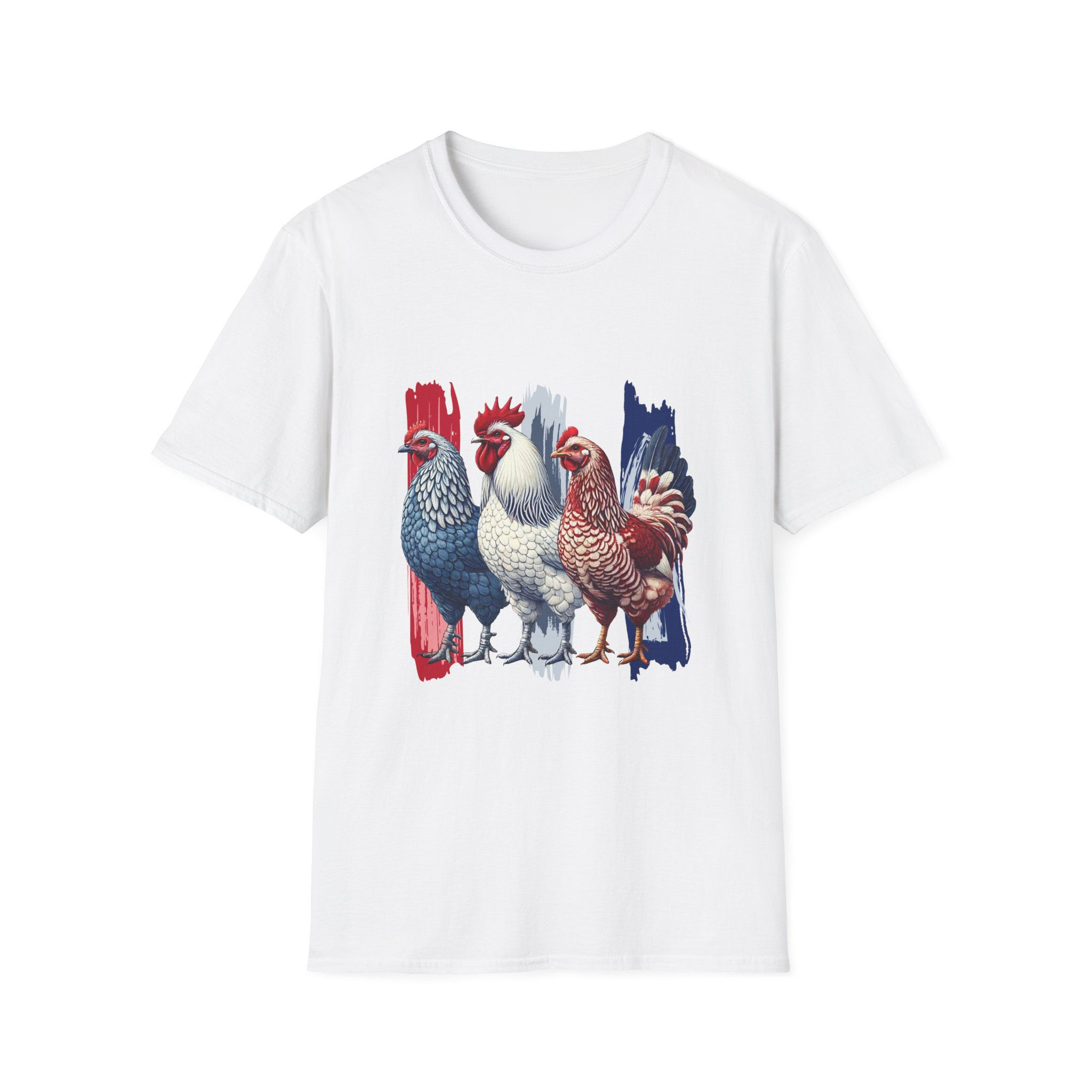 Chicken Graphic Tee, Farmhouse Style Unisex, Summer Fashion, Vintage Vibe Tee