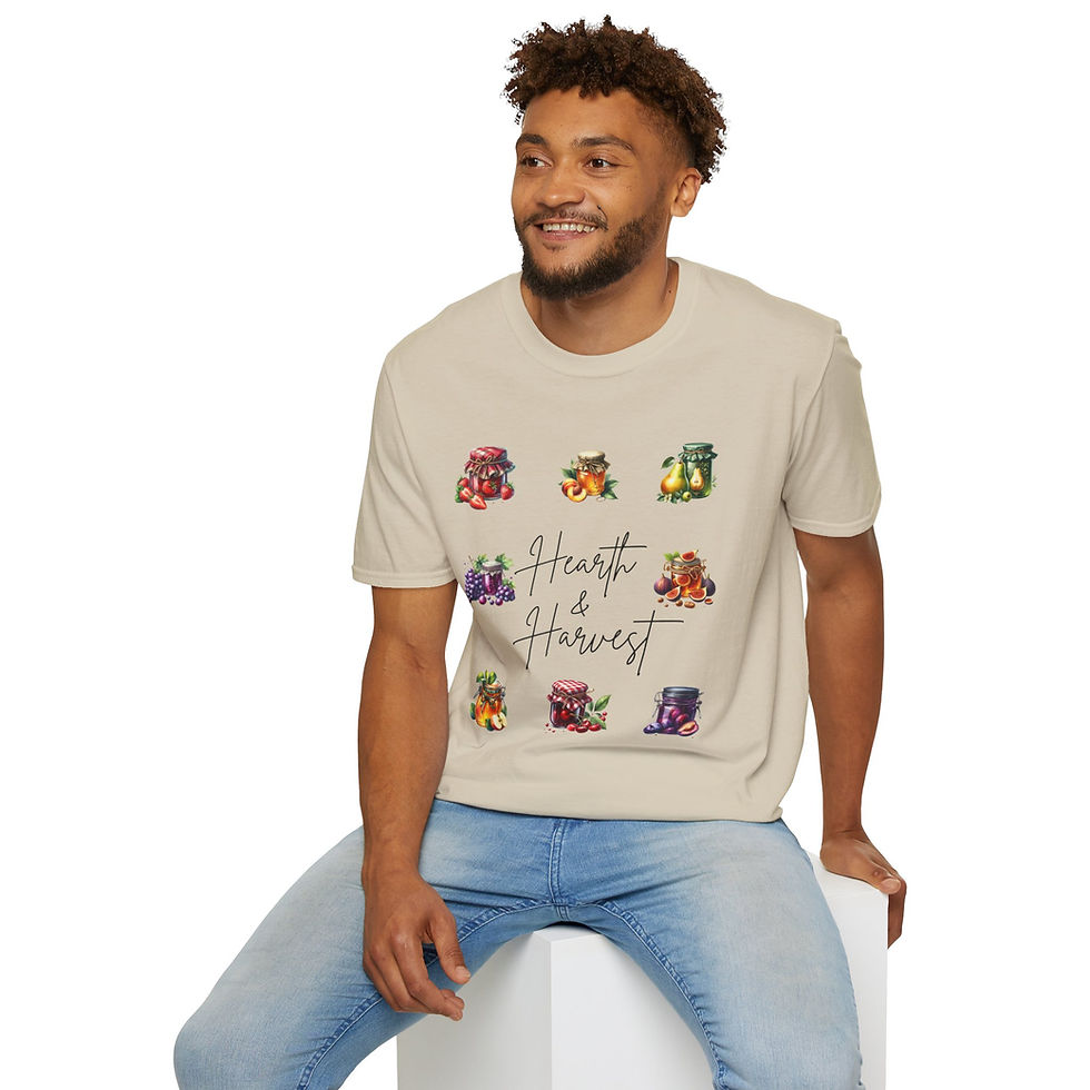 Thumbnail: Harvest Jam Print T-Shirt | Foodie, Fall Apparel, Farmhouse Style, Canning, Jars