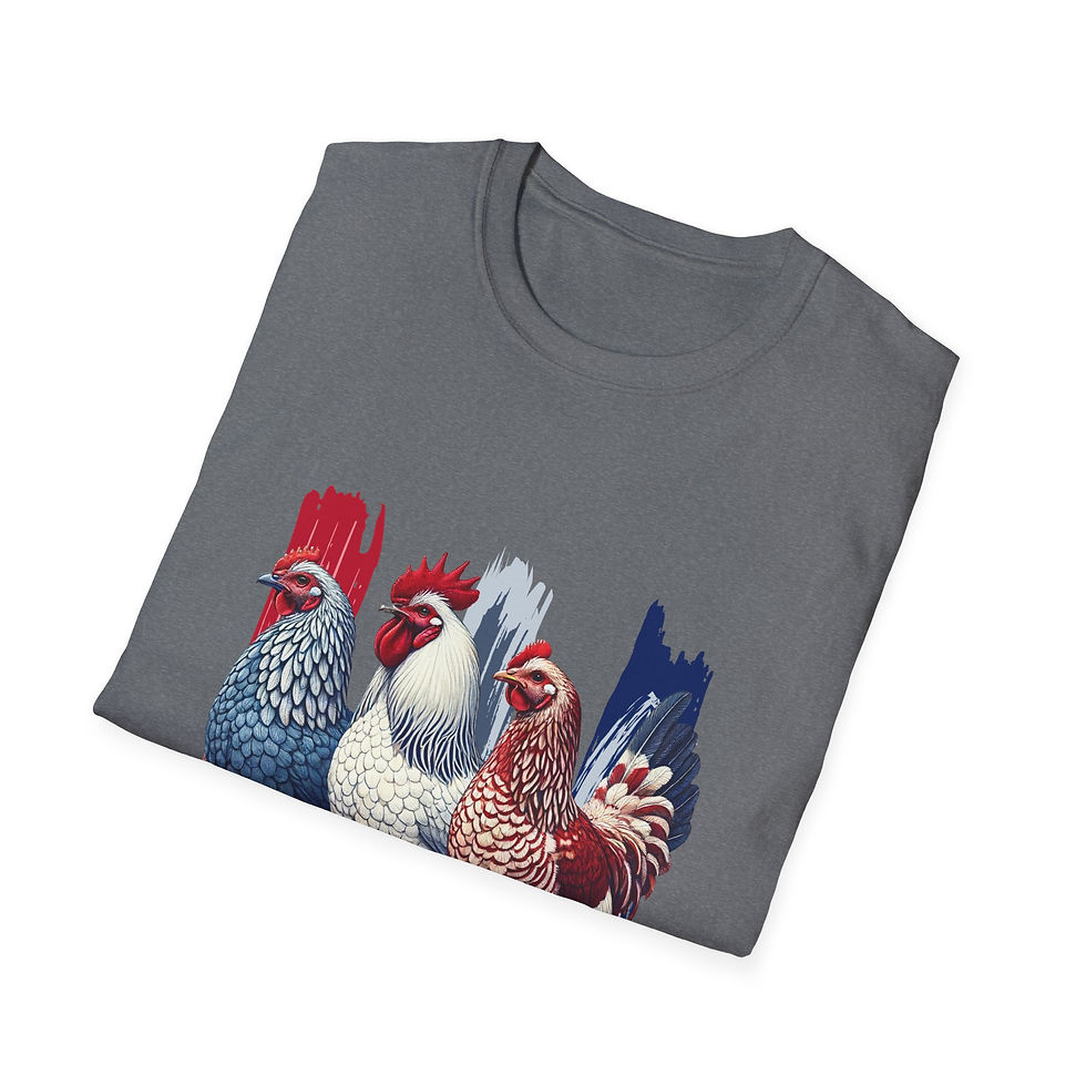 Thumbnail: Chicken Graphic Tee, Farmhouse Style Unisex, Summer Fashion, Vintage Vibe Tee
