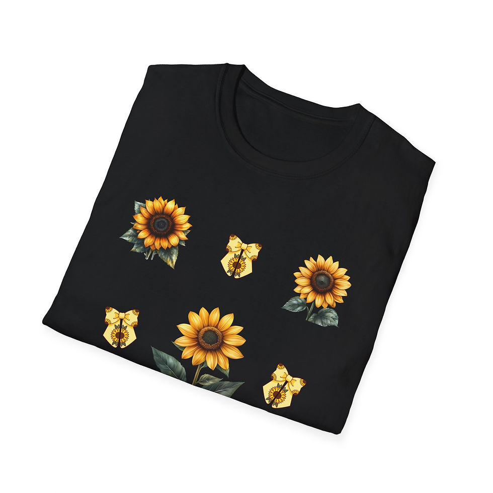 Thumbnail: Yellow Sunflowers Unisex T-Shirt, Softstyle, Spring, Unisex