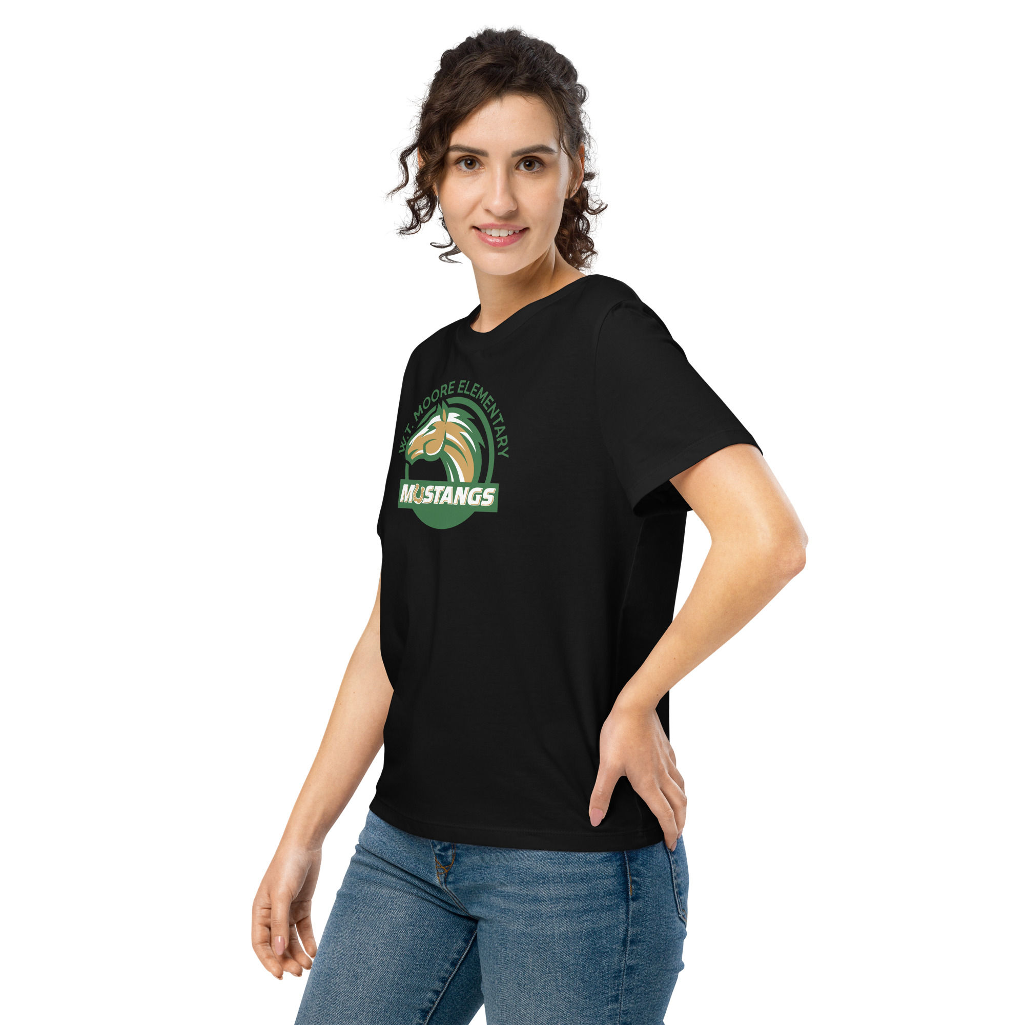Women’s organic ribbed neck t-shirt