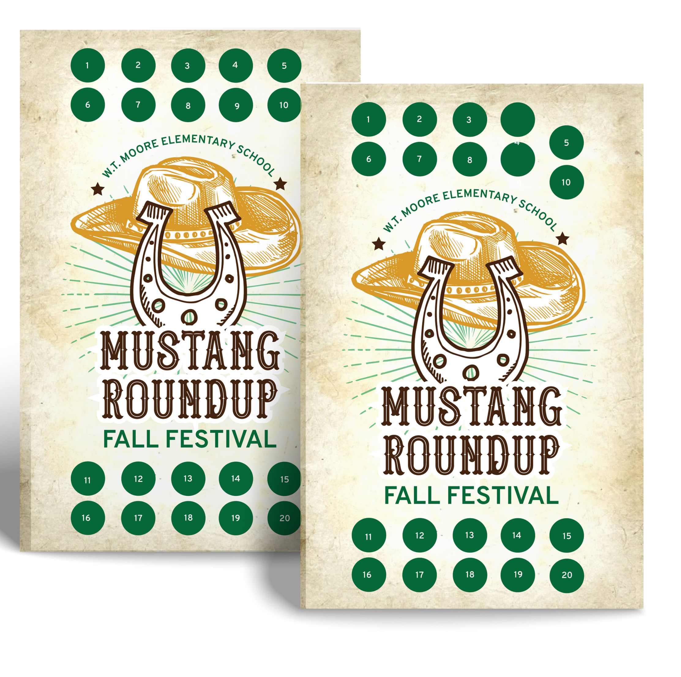 2026 Mustang Roundup Punch Cards