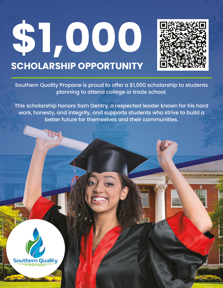 Local Students Can Apply for a $1,000 Scholarship from Southern Quality Propane