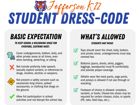 Jefferson County K–12 Student Dress Code2025-2026 School Year