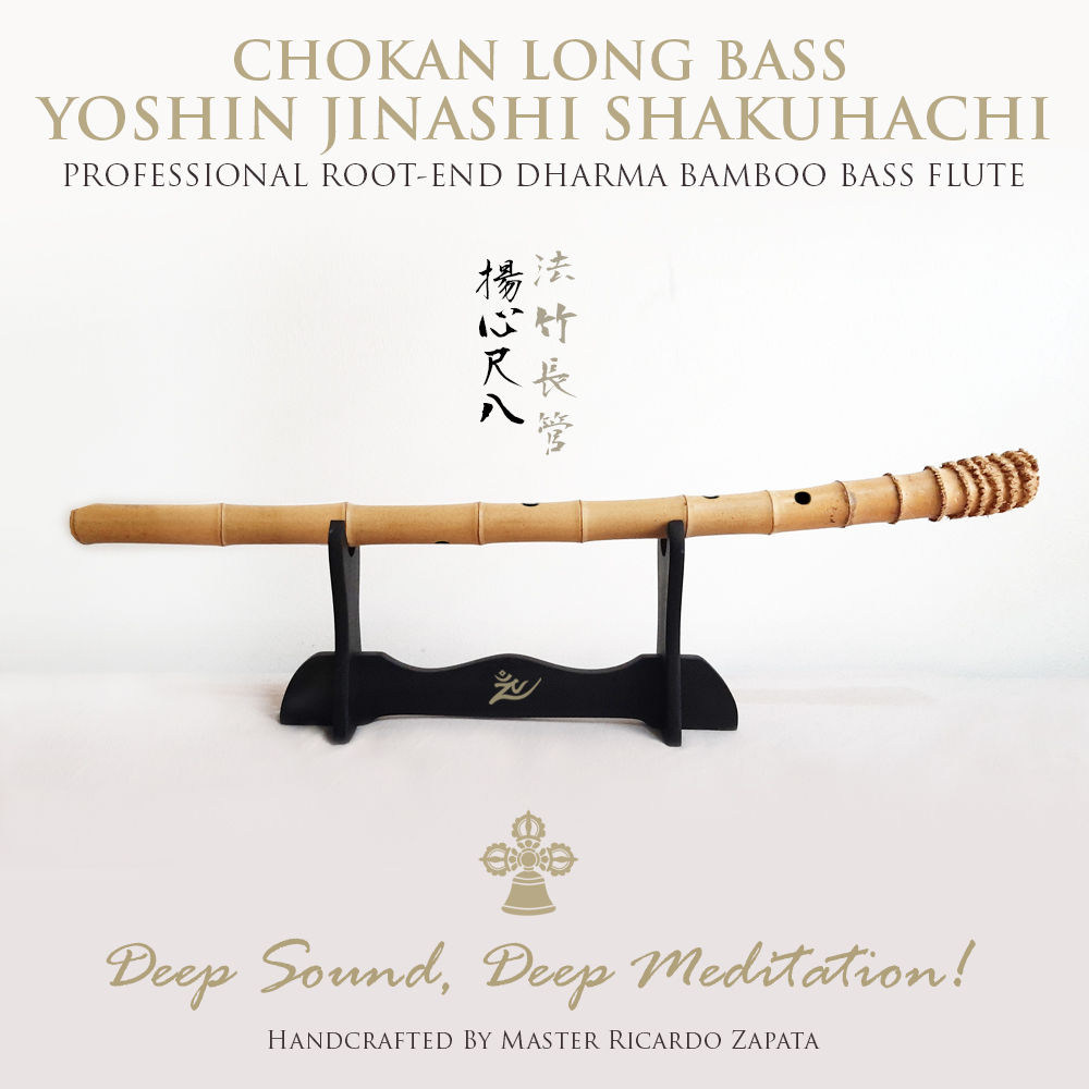 CHOKAN YOSHIN SHAKUHACHI LONG BASS BAMBOO FLUTE