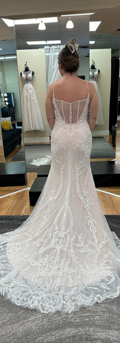 wedding dresses, statement back wedding dress, corset back wedding dress