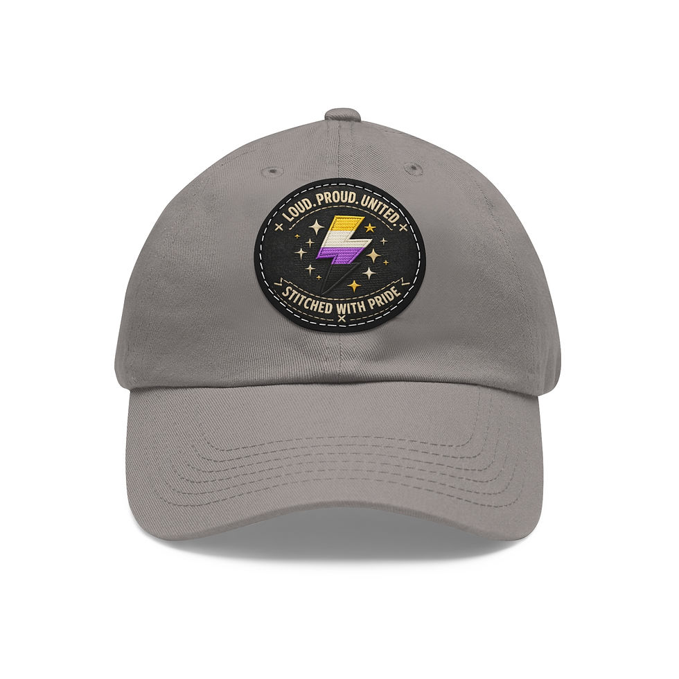 Thumbnail: Loud. Proud. United.' Leather Patch Baseball Cap