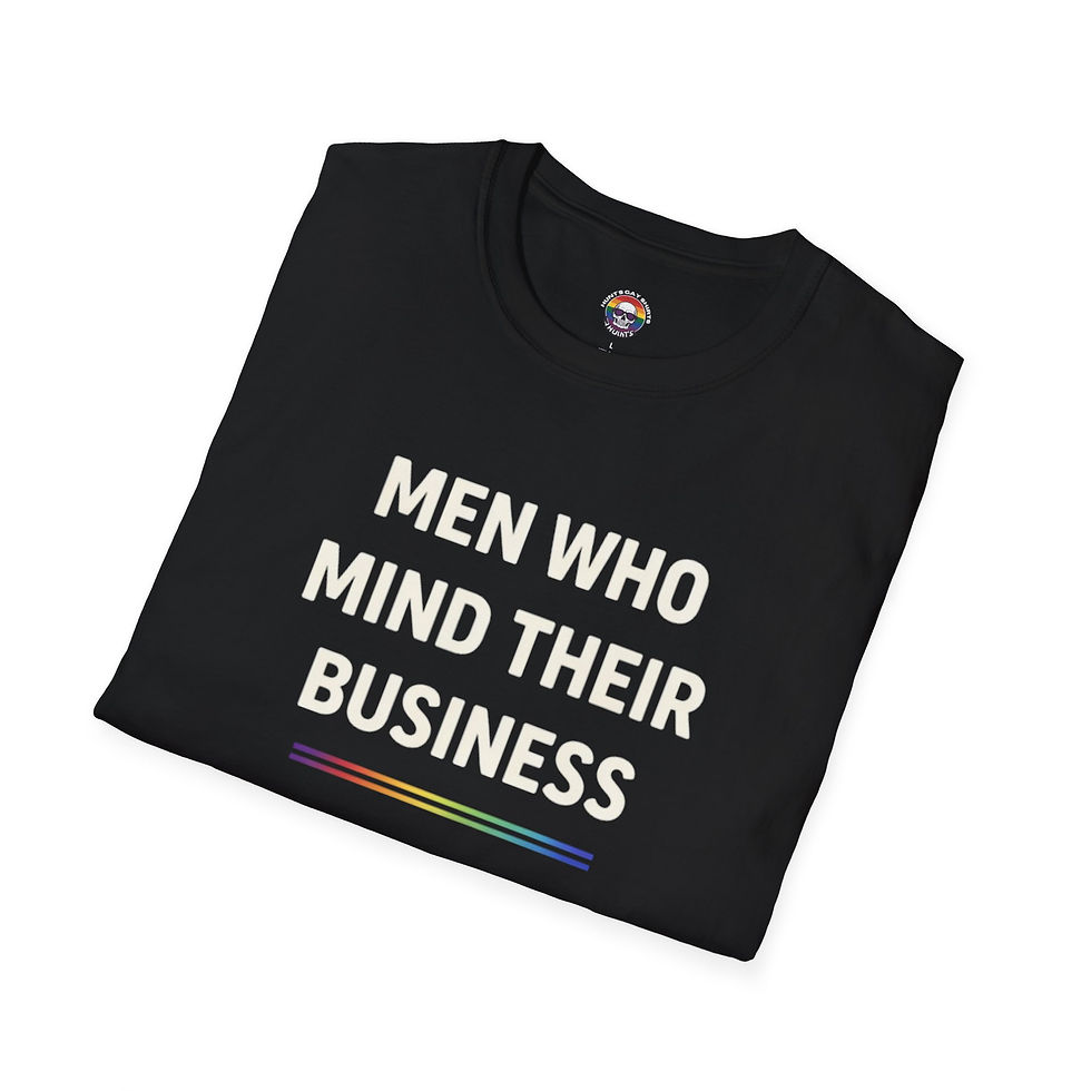 Thumbnail: Inspirational Rainbow Line T-Shirt — Subtle Positive Message Tee