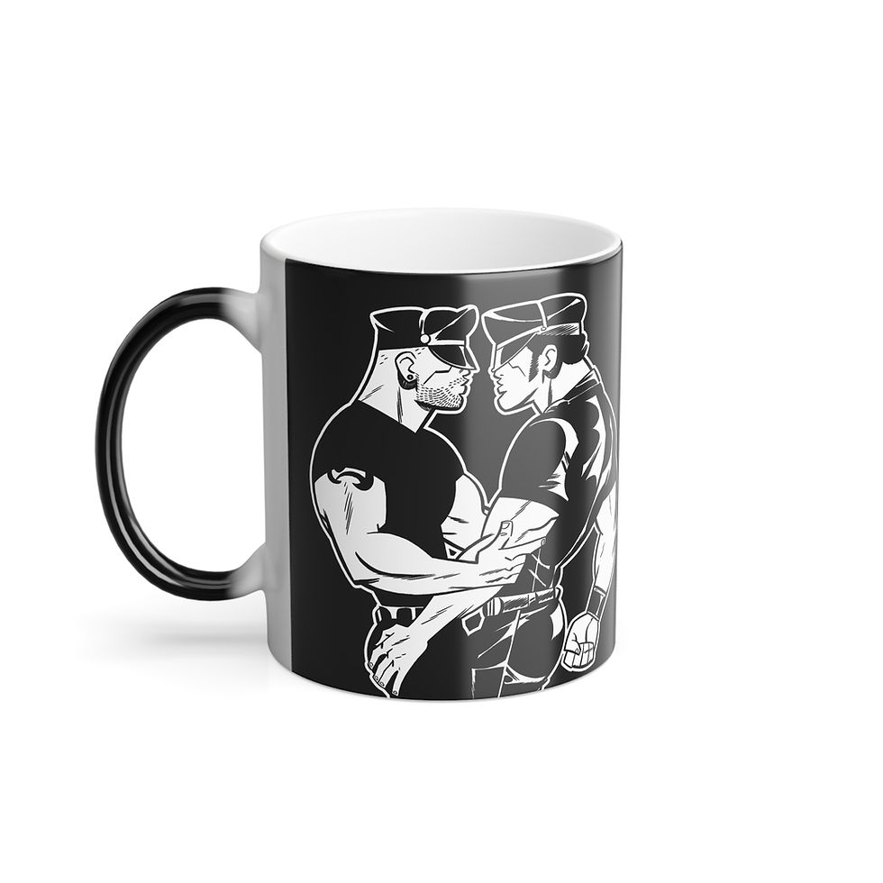 Thumbnail: Gay Leather men Color Morphing Mug