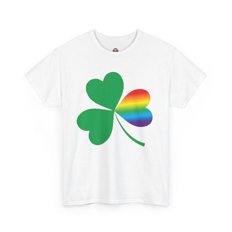 Thumbnail: Shamrock Rainbow Heart T-Shirt 