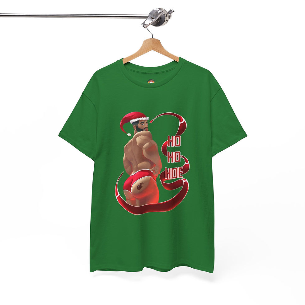 Thumbnail: Ho Ho Ho Unisex Heavy Cotton Tee