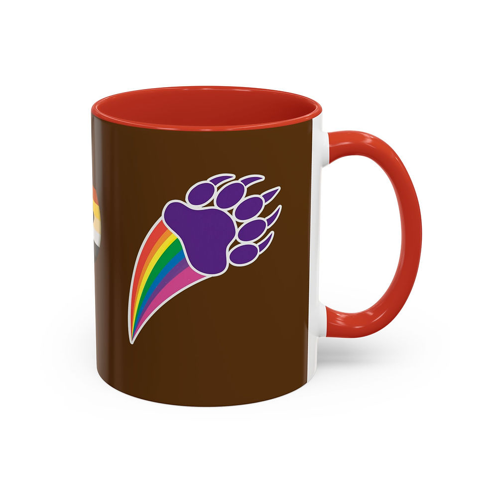 Thumbnail: Gay Pride Bear Accent Coffee Mug, 11oz