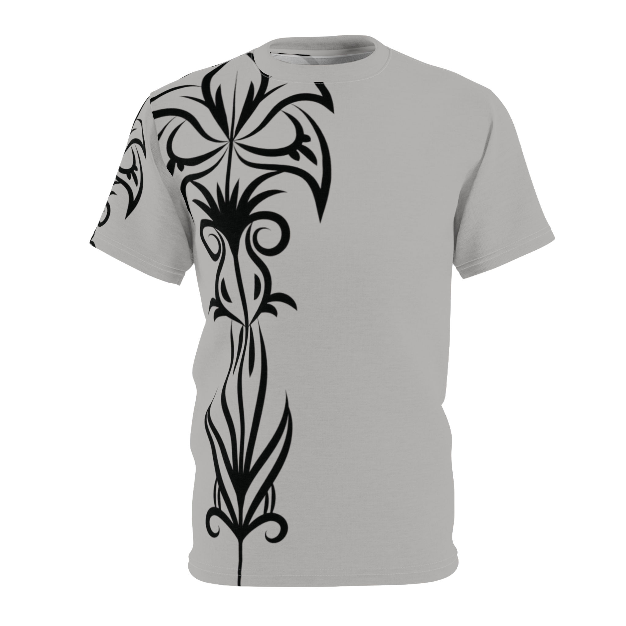 Stylish Unisex Graphic Tee - Floral Tattoo Design