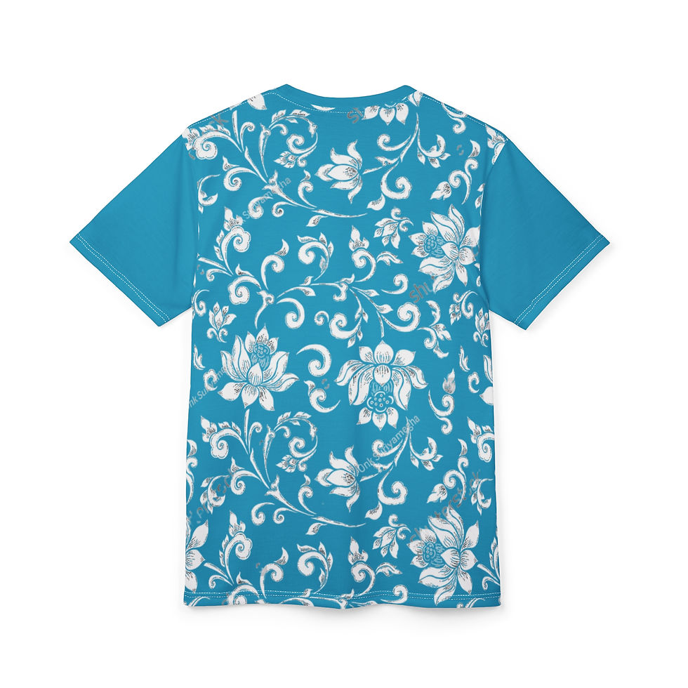 Thumbnail: Floral Print Unisex Cut & Sew Tee
