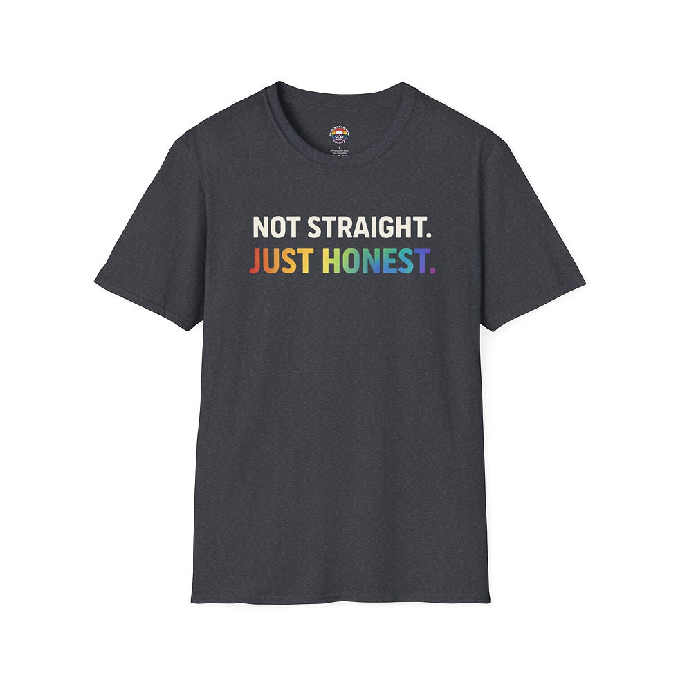 Thumbnail: Just Honest Rainbow T-Shirt — Honest Statement Tee for Pride & Everyday Wear
