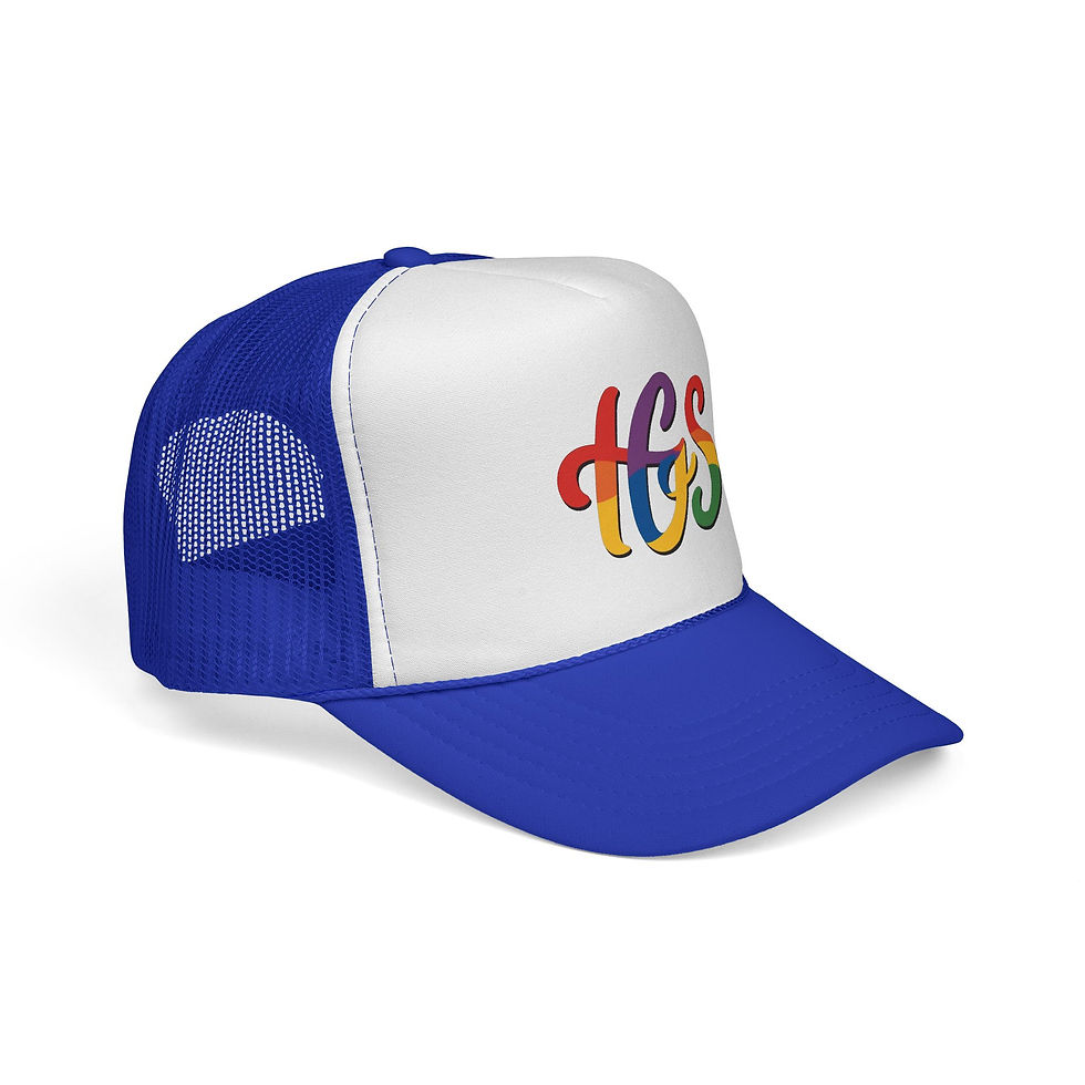 Thumbnail: HGS Colorful Rainbow Trucker Cap, Pride Hat
