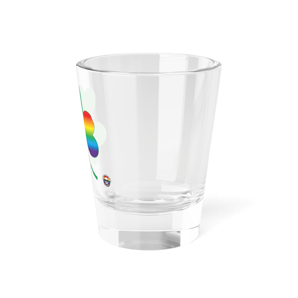 Thumbnail: Shamrock with Rainbow Leaf Shoot Glass
