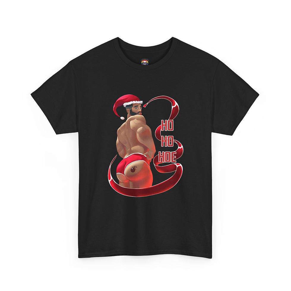 Thumbnail: Ho Ho Ho Unisex Heavy Cotton Tee