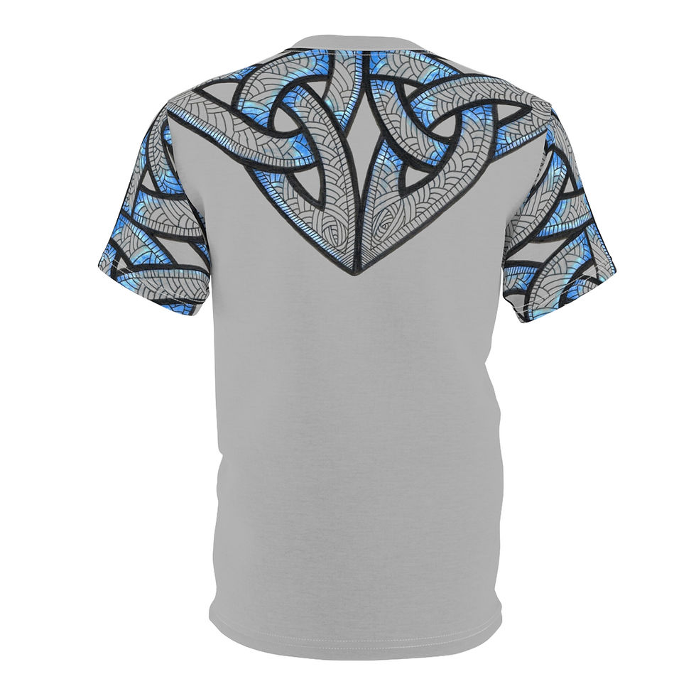 Thumbnail: Artistic Unisex Tee with Vibrant Blue Design tee