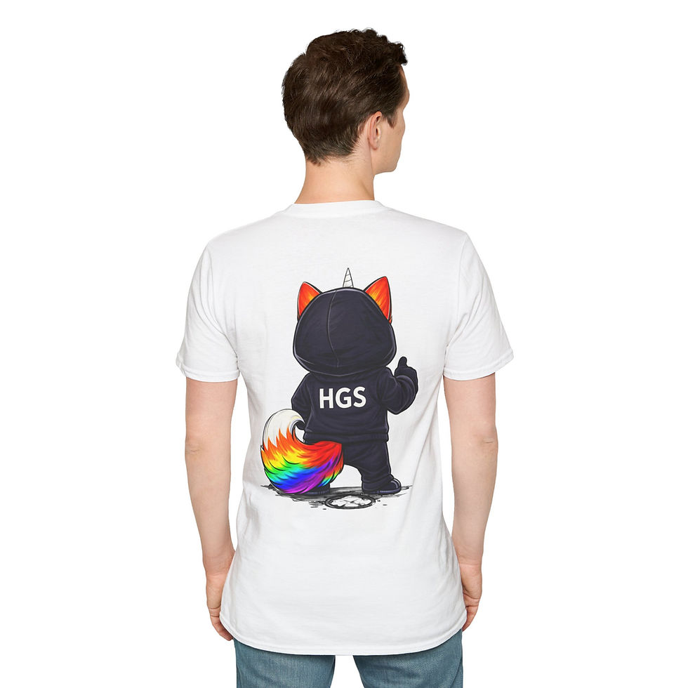 Thumbnail: Rainbow Fox Unicorn Tee — Cute HGS Hoodie Character T-Shirt