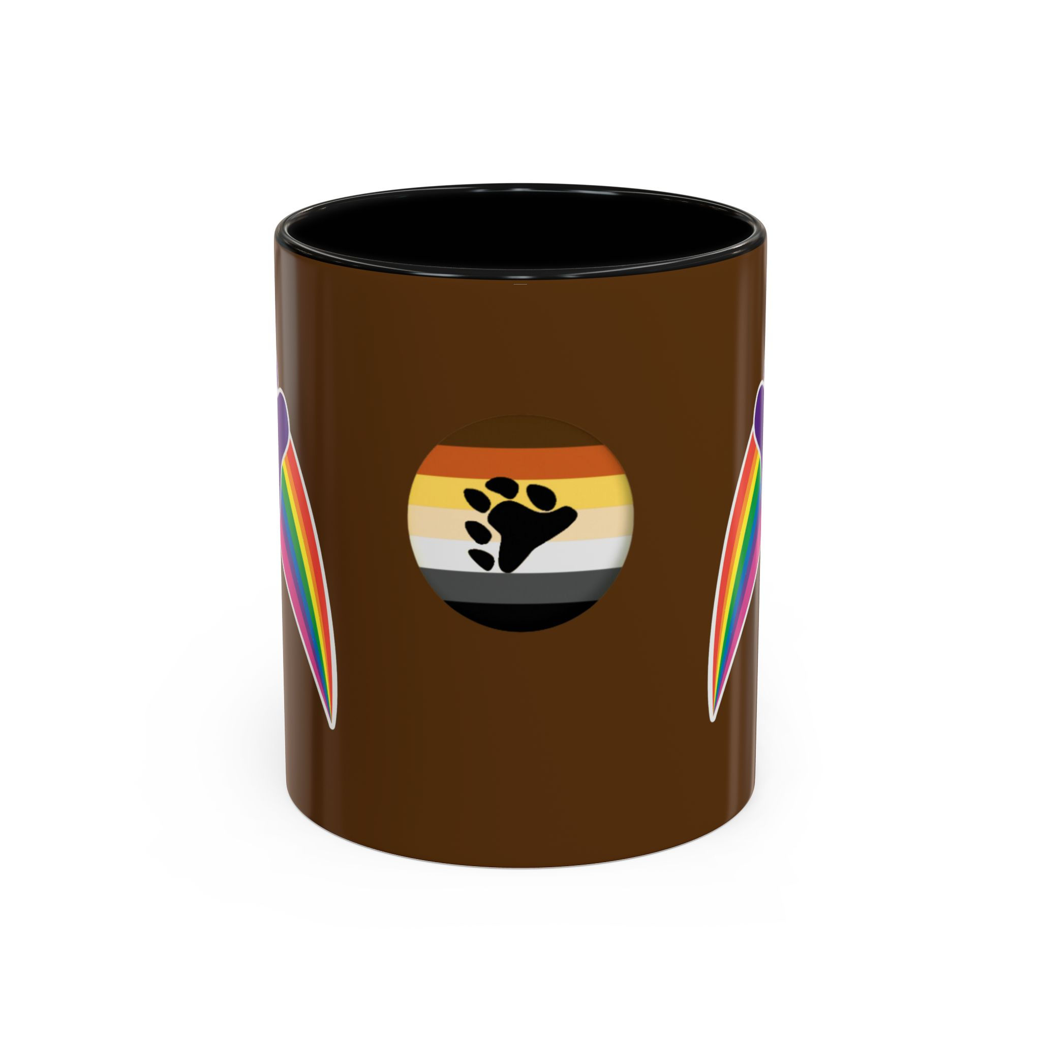 Gay Pride Bear Accent Coffee Mug, 11oz