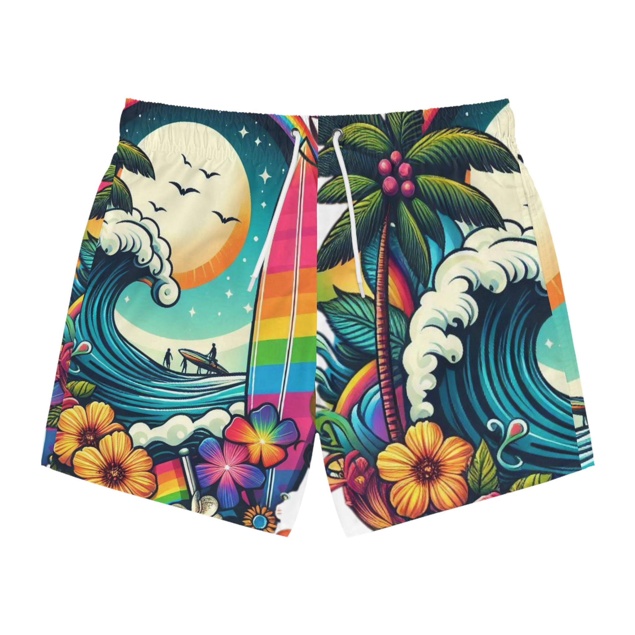 Surfing Swim Trunks Beach, Vacation, Ocean, Shorts
