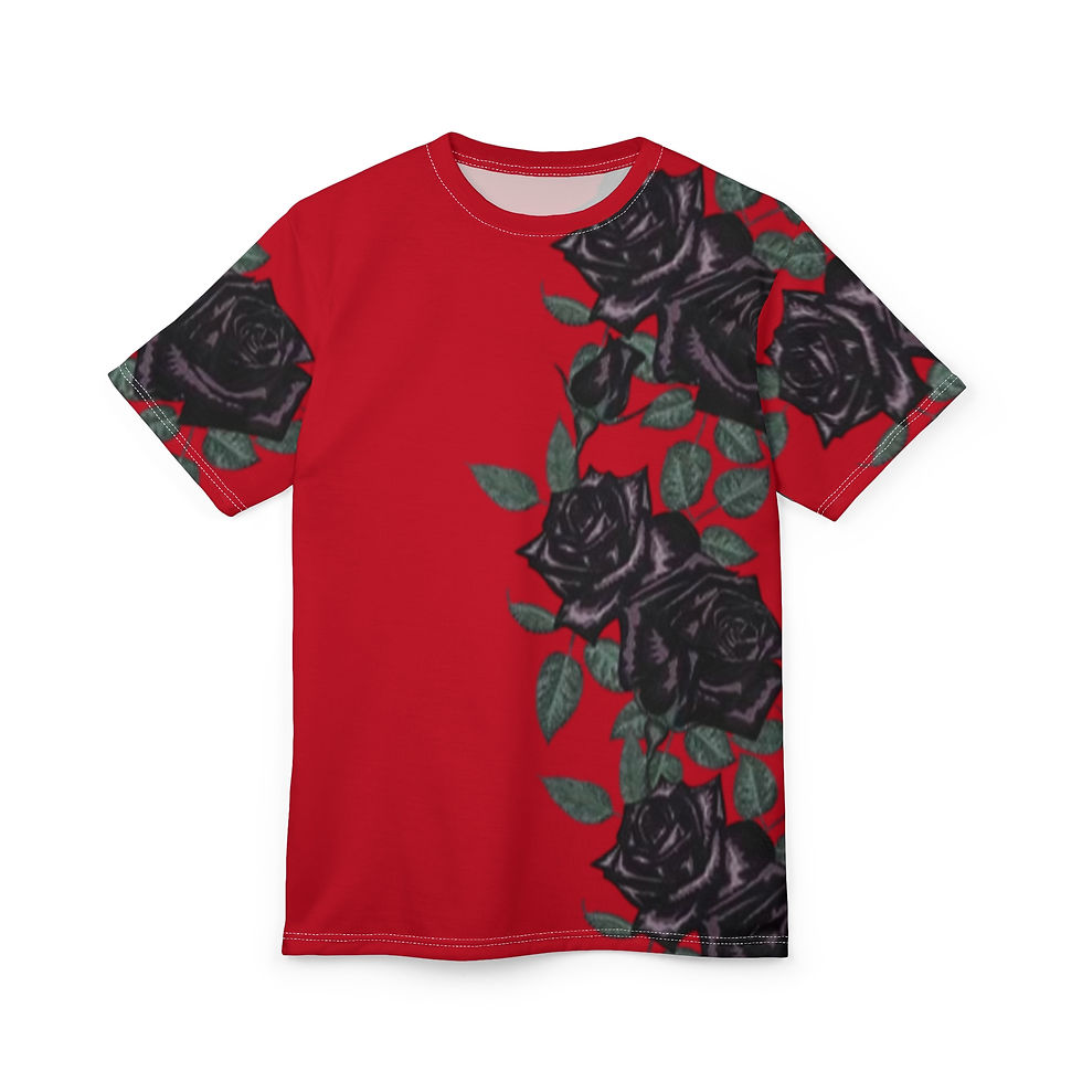 Thumbnail: Dark Floral Unisex Tee, Trendy Graphic 