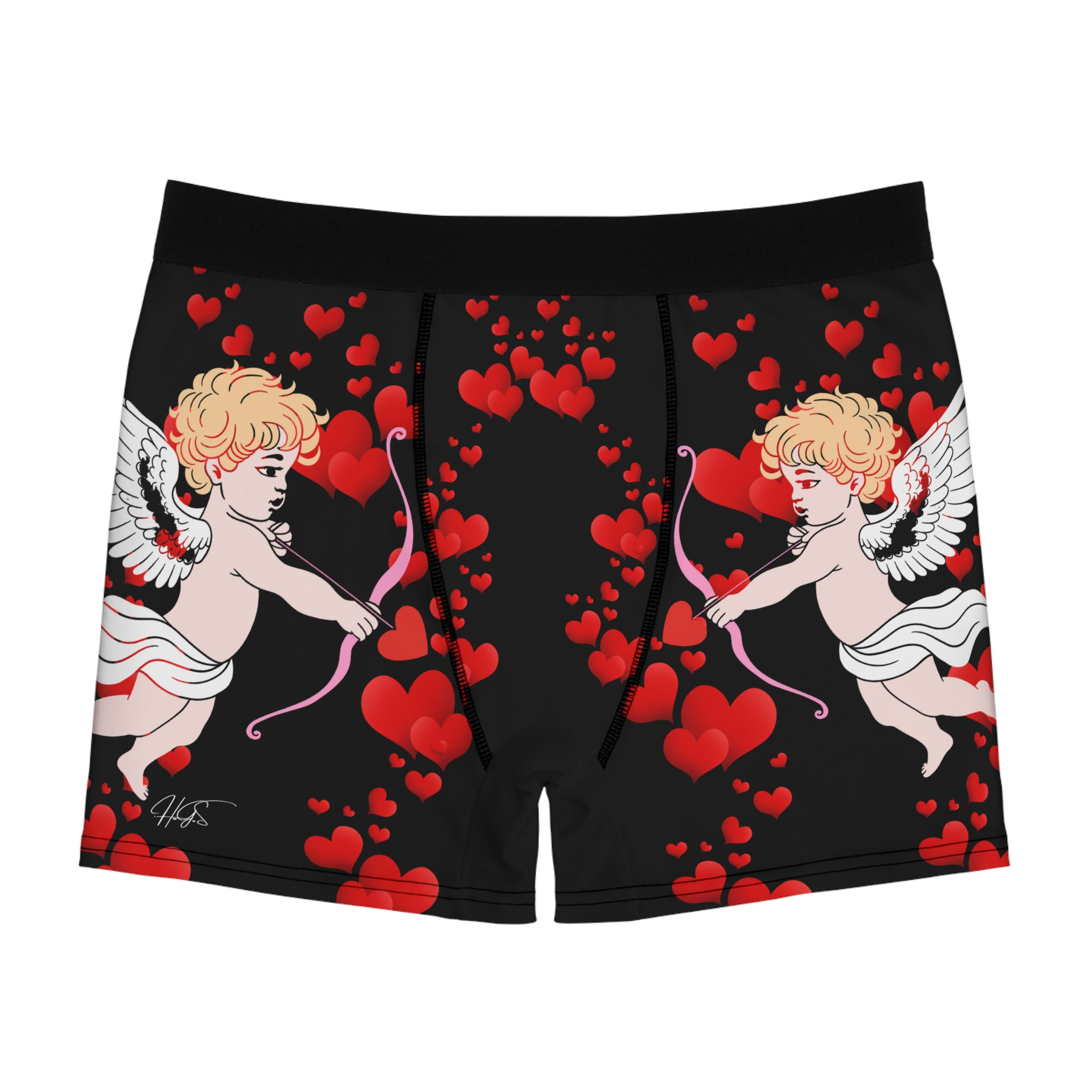 Cupid Hearts Men's Boxer Briefs (AOP)
