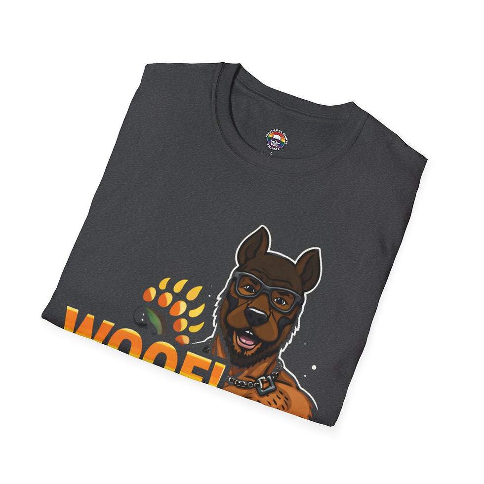 Thumbnail: Woof! Woof! German Shepherd T-Shirt — Funny Dog Paw Graphic Tee