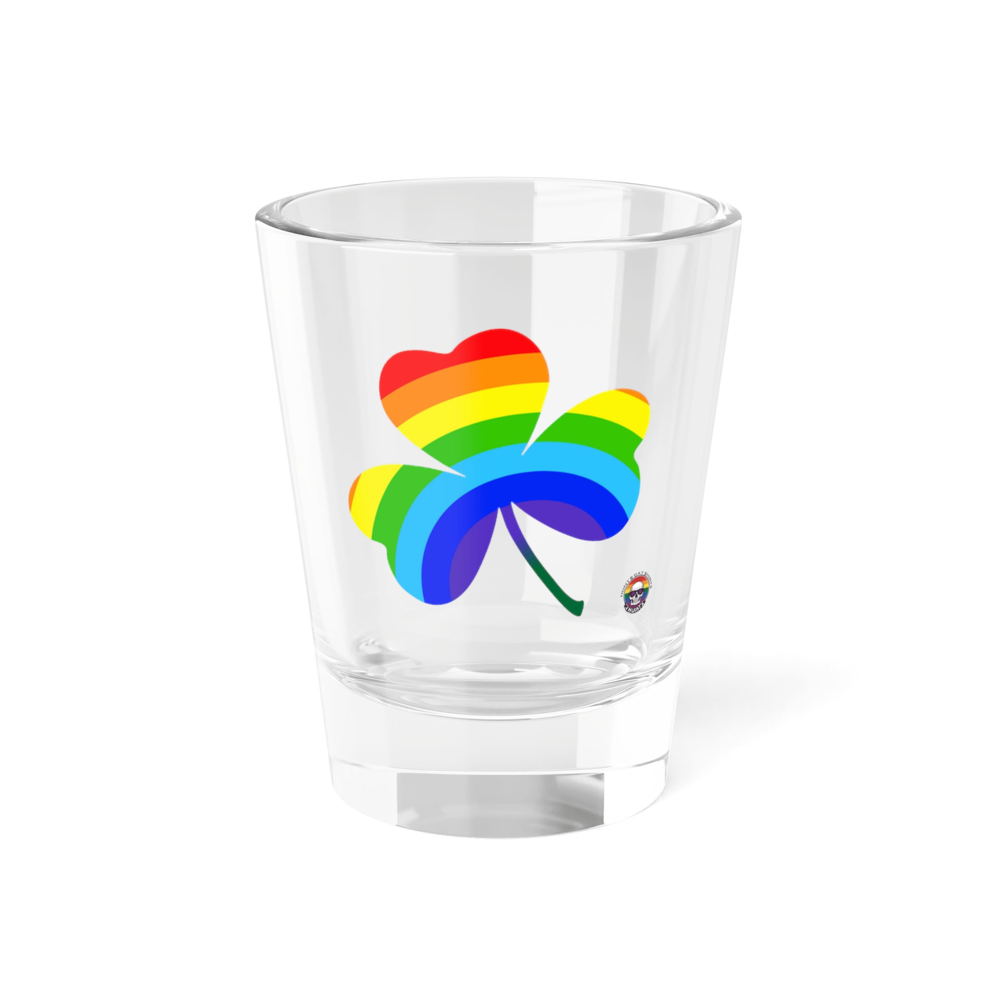 Rainbow Shamrock Shoot Glass