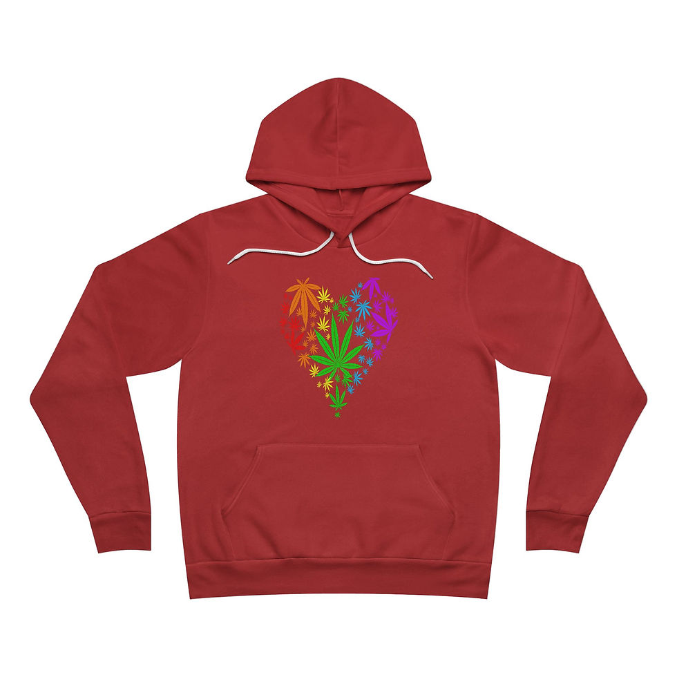 Thumbnail: Rainbow 420 Unisex Sponge Fleece Pullover Hoodie