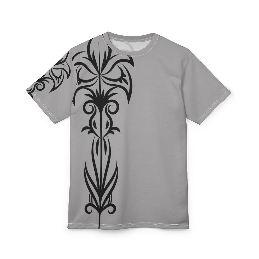 Thumbnail: Stylish Unisex Graphic Tee - Floral Tattoo Design