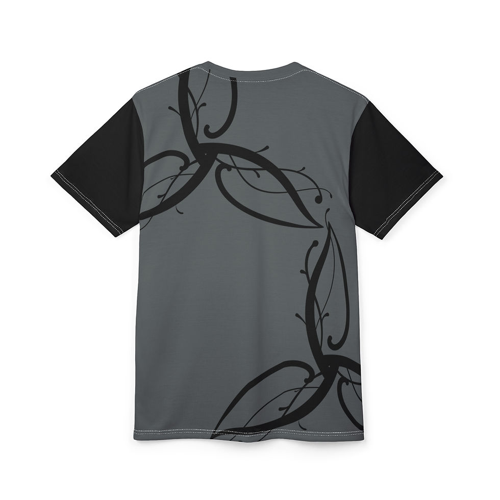Thumbnail: Copy of Light Blue Unisex Botanical Art Tee 