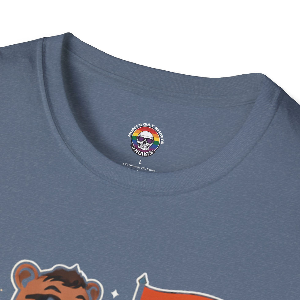 Thumbnail: Bear Daddy T-Shirt — Retro Pride Bear Flag Graphic Tee
